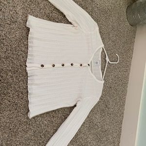 Long sleeve white tillys button down short